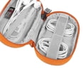 thumbnail image 3 of Bolsa de Almacenamiento Ovalada de Nailon Impermeable Acolchada a Prueba de Golpes para Tarjetas de Memoria / USB / Disco Duro Externo / Llave naranja Soledad Caja de almacenamiento de cables, 3 of 10
