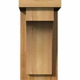 thumbnail image 2 of 6"W x 8"D x 12"H Huntington Rough Sawn Corbel w/Backplate, Western Red Cedar, 2 of 9