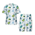 thumbnail image 1 of Fotbe Cartoon Sea Creatures Pijama Estampada de 2 Piezas para Niños – Ropa de Dormir de Manga Corta Cómoda para Niños y Niñas, Camiseta y Shorts de Algodón-XX-Large, 1 of 6