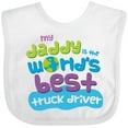 thumbnail image 3 of Inktastic Truck Driver Daddy Boys or Girls Baby Bib, 3 of 4