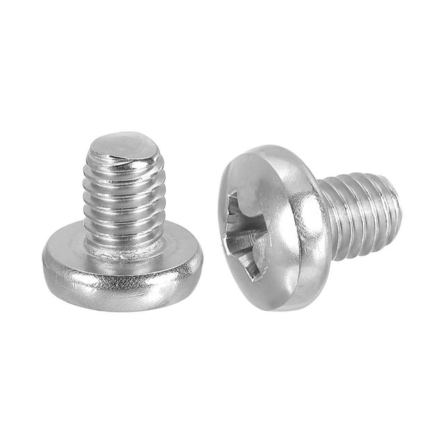 Uxcell Vis de Machine à Tête de Poêle, Vis de Tête Ronde en Acier Inoxydable 304 pour Armoire 10 3/8-16 x 1/2 Pouces