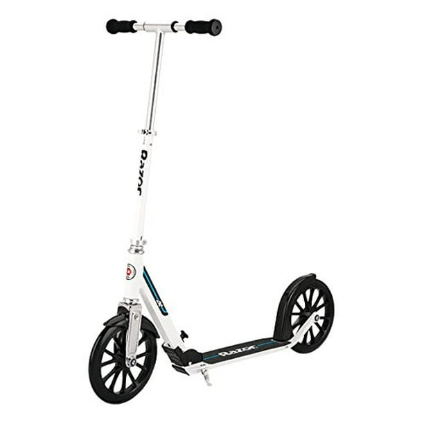 Châssis Robuste en Aluminium Extra Grand Guidon et Plate-Forme A6 Scooter, Blanc