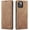 Brown, variant on QLTYPRI Case for iPhone 14, Vintage PU Leather Wallet Case Card Slot Kickstand Magnetic Closure Shockproof Flip Folio Book Case Cover for iPhone 14(6.1 inch) - Retro Wine Red