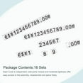 thumbnail image 2 of Unique Bargains Adjustable Mini Cube Price Tag Display Number Black on Clear,3.8x6.9mm,16 sets, 2 of 5