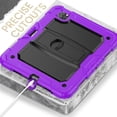 thumbnail image 3 of FJLBDE Case for iPad Air 5th Generation / iPad Air 4th Generation 10.9 inch, Rugged Shockproof Tablet Cases Cover with Kickstand Shoulder Strap, Purple, 3 of 7