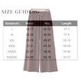 thumbnail image 4 of WULMLEO Women's Linen Wide Leg Pants Casual Summer Bottoms with Drawstring Coffee L, 4 of 5