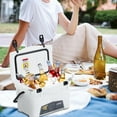 thumbnail image 6 of 20 Quart Portable Ice Cooler, Insulated Large Ice Chest with Portable Handles, Integrated Cup Holders, Heavy Duty Hard Coolers for Beach, Picnic, Camping, Boat, 6 of 7