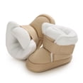 thumbnail image 3 of Baby Boys Girls Winter Warm Snow Booties,Cotton Cozy Fleece Anti-Slip Sole Soft Prewalker Newborn Boots, 3 of 9