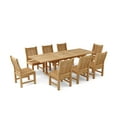 thumbnail image 2 of Anderson Teak Bahama Sahara 9-Pieces Rectangular Dining Set-Size:8', 2 of 2