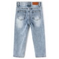 thumbnail image 2 of KIDSCOOL SPACE Baby Girl Boy Little Kid D Ring Ripped Denim Jeans Pants,6-12 Months, 2 of 6