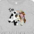 thumbnail image 4 of Inktastic I'm Four-cowgirl Riding Horse Birthday Girls Toddler Dress, 4 of 5