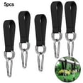 5pcs Tree Swing Straps Heavy Duty Hook Ring Hanging Belt Gym Extension