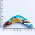 thumbnail image 2 of Imán de nevera 3D con forma de bumerán de Melbourne hecho a mano, 2 of 2