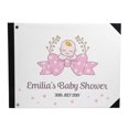 thumbnail image 1 of Darling Souvenir Baby & Bow Tie Baby Shower Couverture Rigide Personnalisée Imprimée Memoryguestregtry-9 x 12 Pouces, 1 of 5