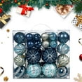 thumbnail image 2 of Mecorevxz 48Pcs 4/6/8cm Christmas Ornaments Set, Painted Irregular Metallic Plastic Christmas Hanging Balls Pendants Suitable for Xmas Tree Decor,Christmas Gifts(F), 2 of 8