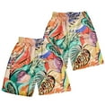 thumbnail image 1 of kingque Hawaiian Print Shorts for Men Surfing Swimming Board Shorts Trunks Swimwear Beachwear Summer Short Pants, 1 of 4