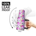 thumbnail image 3 of Modern 40oz Tumbler– Stainless Steel Insulated Tumbler with Handle and Straw, Large Capacity Travel Cup for Hot & Cold Drinks, 3 of 7