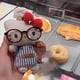 thumbnail image 1 of hello Cartoon Red Glasses Apron Keychain Plush Toy Backpack Doll Plush Keychain for Women Style 19, 1 of 2