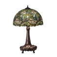 thumbnail image 5 of Meyda Tiffany 115262 Trillium & Violet 3 Light 31" Tall Buffet Table Lamp - MultiColor, 5 of 7
