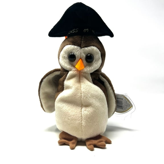 1997 Ty Beanie Baby Wise Owl Class Of 07  98 Plush Toy