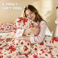 thumbnail image 3 of Qpednta Xmas Deer Bow Duvet Cover Set, Lightweight Bedding Set, Washable Comforter Cover, 3 Pieces Full Bedding Comforter Sets, Bedroom Decor for Guest Room Dormitory, 3 of 7