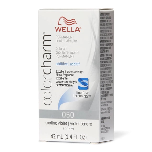 Wella Color Charm Permanent Liquid Haircolor Additive, 050 Cooling Violet, 1.4 Oz.