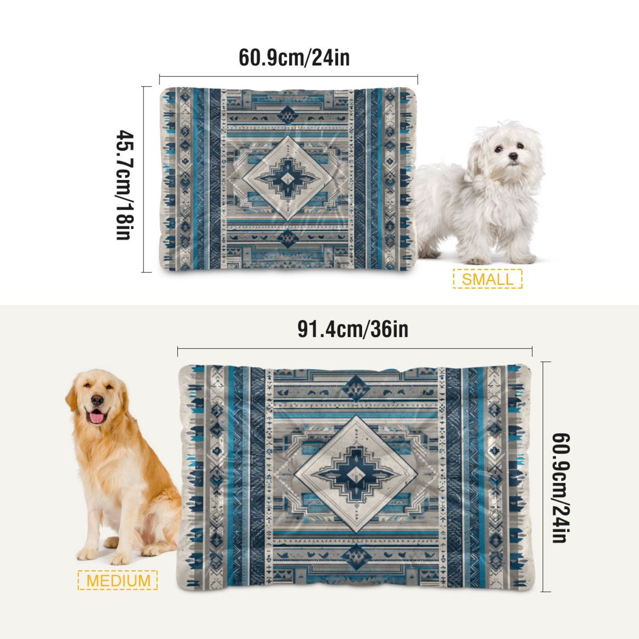 Cozy Mat Pet Bed Indoor Outdoor Warm Soft For Cat Dog Puppy(S/M) Intricate Design