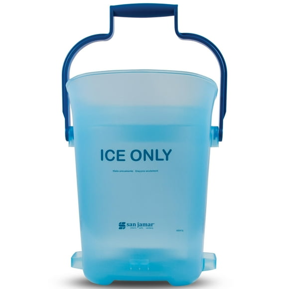 San Jamar Bac à Glace en Plastique Léger, 6 Gallons, Bleu