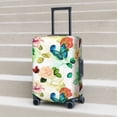 thumbnail image 6 of Hirioo Floral Vintage for Elasticity Suitcase Cover (No luggage Included) Durable Luggage Protector Fits 18-32 Inch Luggage-Small, 6 of 7