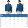 thumbnail image 7 of Pepypepy Men’s Cotton Crewneck Pullover – Lightweight Long Sleeve Sweatshirt in Solid Colors, S-XXL, 7 of 7