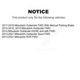 thumbnail image 2 of Transit Auto Front Rear Wheel Hub Bearings Assembly Coated Disc Brake Rotors and Ceramic Pads Kit (10Pc) for Car Mitsubishi RVR Outlander Sport - Left Right Side (Driver Passenger) KBB-108593, 2 of 10