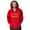 thumbnail image 5 of For A Second Bored Me EKG Humor Unisex Plus Size Zip Hoodie Brisco Brands 5X, 5 of 6