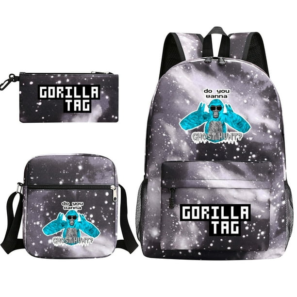 Conjunto de tres piezas de mochilas escolares para estudiantes masculinos y femeninos, estuche para lápices del Campus, bolsas de lona, mochila de gran capacidad