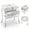 A Heart, variant on 2 in 1 Bathtub with Changing Table, Foldable Diaper Changing Station Adjustable Height Waterproof Nursery Organizer with Storage Racks