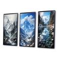 thumbnail image 3 of Designart "Soaring Summits Maple Crown " Canada Framed Wall Art Set Of 3 - White Canada Frame Gallery Wall Set For Home Decor, 3 of 7