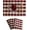 Crimson, variant on Red Placemats Set of 6 Farmhouse Buffalo Plaid Table Mats Heat Resistant Dining Dinner Place Mats for Kitchen Table Dinner Mats, 12 x 18 inches, Checker, Crimson