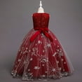 thumbnail image 6 of Esaierr Big Girls Lace Princess Bridesmaid Dress 5-14Y Kids Sequins Wedding Long Ball Gown Pageant Evening Dresses Princess Dress Girl Dress Long Tulle Gown Flower, 6 of 7