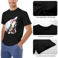 thumbnail image 6 of Knights Templar Glam Men's Cotton Short Sleeve HD Print Tee for Casual T-Shirt Crew Neck Top Black 3XL, 6 of 7
