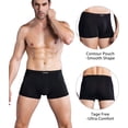 thumbnail image 4 of wirarpa Mens Underwear Modal Trunk Boxer Briefs Short Leg 4 Pack Sizes S-3XL, 4 of 6