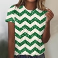 thumbnail image 2 of Tops de Algodón para Mujeres Impreso Cuello Redondo Mangas Cortas Casual, Camiseta para el Hogar Y el Uso Diario, 2 of 4