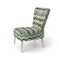 thumbnail image 3 of Designart "Vintage Boho Emerald Charm" Upholstered Modern Accent Chair and Boho Abstract Arm Chair, 3 of 5