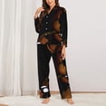 thumbnail image 3 of Lsque Five Nights At Freddy'S Pattern Long Sleeve Pajama Set for Women - Soft 2-Piece Sleepwear and Loungewear Set with Pockets, Comfy Nightwear, 3 of 8