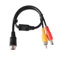 thumbnail image 3 of Adaptador de cable de extensión de cabeza de aviación a RCA macho DC macho para cámara (A) Tmvgtek 2mh7fu9eh7jf1ex2D01, 3 of 6