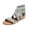 GREY, variant on Womens Summer Stylish Low Wedge Sandals with Elastic Gladiator Ankle Straps