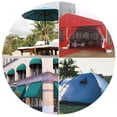 thumbnail image 2 of Canvas Waterproof Fabric Black Awning Reinforced UV Resistant Multi-purpose Heavy Duty 60" x 360", 2 of 11