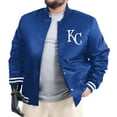 thumbnail image 2 of Men's G-III Sports by Carl Banks  Royal Kansas City Royals Adaptive Full-Snap Varsity Jacket, 2 of 4