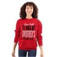 thumbnail image 2 of Dear Santa It Was My Brothers Fault Unisex Plus Fleece Graphic Sweatshirt Brisco Brands 2X, 2 of 4
