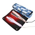 thumbnail image 3 of Hair Tool Organizer Bag with Heat Resistant Mat Removable Travel Storage Case for Hot Air Brushes Curling Irons White Polar Bears Pattern, 3 of 8