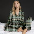 thumbnail image 5 of Aoiroe Christmas Pajama Sets Lounge Sets for Winter Pajamas for Set Long Sleeve Button Down Pj Set Family Xmas Pajamas Sets Funny Pajamas for —Green 130, 5 of 9