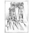 thumbnail image 2 of Harper, Ethan 11x14 Gold Ornate Wood Framed with Double Matting Museum Art Print Titled - Art Deco Bridge Study I, 2 of 4